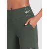 imagebaleaf Bermuda Shorts for Women High Waisted 7 Athletic Long Workout Running Shorts with 3 PocketsOlive Green