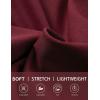 imagebaleaf Bermuda Shorts for Women High Waisted 7 Athletic Long Workout Running Shorts with 3 PocketsWine