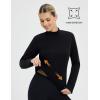 imagebaleaf Long Sleeve Shirts for Women Mock Neck Tops Turtleneck Thermal Fleece Base Layer with Thumb Hole Cold Weather GearBlack
