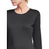 imagebaleaf Long Sleeve Workout Tops for Women Running Athletic Shirts Active Quick Dry Lightweight Moisture WickingAblack