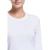 imagebaleaf Long Sleeve Workout Tops for Women Running Athletic Shirts Active Quick Dry Lightweight Moisture WickingAwhite