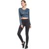 imagebaleaf Long Sleeve Workout Tops for Women Running Athletic Shirts Active Quick Dry Lightweight Moisture WickingGrey