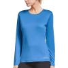 imagebaleaf Long Sleeve Workout Tops for Women Running Athletic Shirts Active Quick Dry Lightweight Moisture WickingRoyal Blue