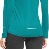 imagebaleaf Long Sleeve Workout Tops for Women Running Athletic Shirts Active Quick Dry Lightweight Moisture WickingTeal
