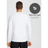 imagebaleaf Mens Fleece Thermal Long Sleeve Shirt Cold Weather Workout Tops Moisture Wicking Running ShirtWhite