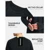 imagebaleaf Mens Long Sleeve Running Shirts Sun Protection UV UPF 50 T Shirts Workout Athletic Gym Quick Dry Zip PocketBlack