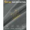 imagebaleaf Mens Long Sleeve Running Shirts Sun Protection UV UPF 50 T Shirts Workout Athletic Gym Quick Dry Zip PocketGrey