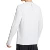 imagebaleaf Mens Long Sleeve Running Shirts Sun Protection UV UPF 50 T Shirts Workout Athletic Gym Quick Dry Zip PocketWhite
