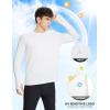 imagebaleaf Mens Long Sleeve Running Shirts Sun Protection UV UPF 50 T Shirts Workout Athletic Gym Quick Dry Zip PocketWhite