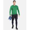 imagebaleaf Mens Long Sleeve Running Shirts with Thumbholes Quick Dry Athletic Shirt Workout Training TopGreen