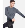 imagebaleaf Mens Long Sleeve Running Shirts with Thumbholes Quick Dry Athletic Shirt Workout Training TopGrey