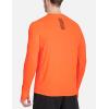imagebaleaf Mens Long Sleeve Running Shirts with Thumbholes Quick Dry Athletic Shirt Workout Training TopOrange