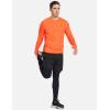 imagebaleaf Mens Long Sleeve Running Shirts with Thumbholes Quick Dry Athletic Shirt Workout Training TopOrange