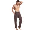 imagebaleaf Mens Sweatpants Casual Lounge Cotton Pajama Yoga Pants Open Bottom Straight Leg Male Sweat Pants with PocketsAbrown