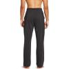 imagebaleaf Mens Sweatpants Casual Lounge Cotton Pajama Yoga Pants Open Bottom Straight Leg Male Sweat Pants with PocketsAcharcoal