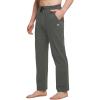 imagebaleaf Mens Sweatpants Casual Lounge Cotton Pajama Yoga Pants Open Bottom Straight Leg Male Sweat Pants with PocketsAgray
