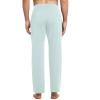 imagebaleaf Mens Sweatpants Casual Lounge Cotton Pajama Yoga Pants Open Bottom Straight Leg Male Sweat Pants with PocketsAlight Blue