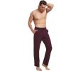 imagebaleaf Mens Sweatpants Casual Lounge Cotton Pajama Yoga Pants Open Bottom Straight Leg Male Sweat Pants with PocketsAwine Red