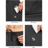 imagebaleaf Mens Sweatpants Casual Lounge Cotton Pajama Yoga Pants Open Bottom Straight Leg Male Sweat Pants with PocketsBblackCharcoal