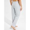 imagebaleaf Mens Sweatpants Casual Lounge Cotton Pajama Yoga Pants Open Bottom Straight Leg Male Sweat Pants with PocketsBlight Grayzipper Pocket