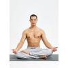 imagebaleaf Mens Sweatpants Casual Lounge Cotton Pajama Yoga Pants Open Bottom Straight Leg Male Sweat Pants with PocketsBlight Grayzipper Pocket
