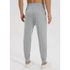 imagebaleaf Mens Sweatpants with Zipper Pockets Ultral Soft Tapered Joggers Comfy Athletic Pants Running WorkoutLight Gray