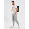 imagebaleaf Mens Sweatpants with Zipper Pockets Ultral Soft Tapered Joggers Comfy Athletic Pants Running WorkoutLight Gray