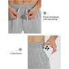 imagebaleaf Mens Sweatpants with Zipper Pockets Ultral Soft Tapered Joggers Comfy Athletic Pants Running WorkoutLight Gray