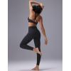 imagebaleaf Sweatleaf Womens Adjustable Sports Bras Crisscross Back Padded High Support Yoga Workout Running BraBlack
