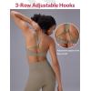 imagebaleaf Sweatleaf Womens Adjustable Sports Bras Crisscross Back Padded High Support Yoga Workout Running BraKhaki