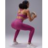 imagebaleaf Sweatleaf Womens Adjustable Sports Bras Crisscross Back Padded High Support Yoga Workout Running BraRose Red
