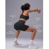 imagebaleaf Sweatleaf Womens Biker Shorts 5quot High Waist Tummy Control Butt Lifting Yoga Workout Running Spandex Short PantsBlack