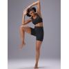 imagebaleaf Sweatleaf Womens Biker Shorts 5quot High Waist Tummy Control Butt Lifting Yoga Workout Running Spandex Short PantsBlack