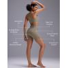 imagebaleaf Sweatleaf Womens Biker Shorts 5quot High Waist Tummy Control Butt Lifting Yoga Workout Running Spandex Short PantsKhaki