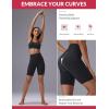 imagebaleaf Sweatleaf Womens Biker Shorts 8quot Long High Waist Tummy Control Butt Lifting Yoga Workout Running Spandex Short PantsBlack