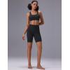 imagebaleaf Sweatleaf Womens Biker Shorts 8quot Long High Waist Tummy Control Butt Lifting Yoga Workout Running Spandex Short PantsBlack