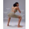 imagebaleaf Sweatleaf Womens Biker Shorts 8quot Long High Waist Tummy Control Butt Lifting Yoga Workout Running Spandex Short PantsBrown