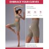 imagebaleaf Sweatleaf Womens Biker Shorts 8quot Long High Waist Tummy Control Butt Lifting Yoga Workout Running Spandex Short PantsBrown