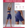 imagebaleaf Sweatleaf Womens Biker Shorts 8quot Long High Waist Tummy Control Butt Lifting Yoga Workout Running Spandex Short PantsNavy Blue