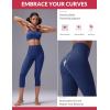 imagebaleaf Sweatleaf Womens Petite Capri Leggings High Waisted Yoga Workout Running Casual Summer Pants for WomenNavy Blue