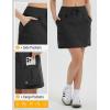 imagebaleaf Womens 16quot Hiking Cargo Skort Skirt High Waisted with Pockets Golf Workout UPF 50 Sun Protection Quick DryBlack