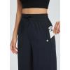 imagebaleaf Womens 21quot 30quot Wide Leg Pants Capris Athletic Casual with Pockets Drawstring Quick Dry Walking Workout UPF5021 Caprisblack