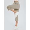 imagebaleaf Womens 21quot 30quot Wide Leg Pants Capris Athletic Casual with Pockets Drawstring Quick Dry Walking Workout UPF5021 Caprisbrown