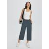imagebaleaf Womens 21quot 30quot Wide Leg Pants Capris Athletic Casual with Pockets Drawstring Quick Dry Walking Workout UPF5021 Caprisgrey