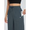 imagebaleaf Womens 21quot 30quot Wide Leg Pants Capris Athletic Casual with Pockets Drawstring Quick Dry Walking Workout UPF5021 Caprisgrey