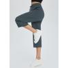 imagebaleaf Womens 21quot 30quot Wide Leg Pants Capris Athletic Casual with Pockets Drawstring Quick Dry Walking Workout UPF5021 Caprisgrey