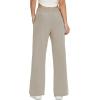 imagebaleaf Womens 21quot 30quot Wide Leg Pants Capris Athletic Casual with Pockets Drawstring Quick Dry Walking Workout UPF5030 Pantsbrown
