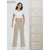 imagebaleaf Womens 21quot 30quot Wide Leg Pants Capris Athletic Casual with Pockets Drawstring Quick Dry Walking Workout UPF5030 Pantsbrown