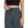 imagebaleaf Womens 21quot 30quot Wide Leg Pants Capris Athletic Casual with Pockets Drawstring Quick Dry Walking Workout UPF5030 Pantsgrey