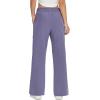 imagebaleaf Womens 21quot 30quot Wide Leg Pants Capris Athletic Casual with Pockets Drawstring Quick Dry Walking Workout UPF5030 Pantspurple